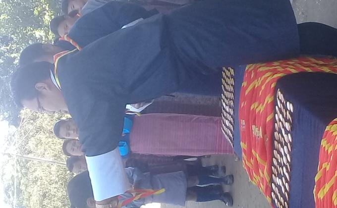 Investiture ceremony for both Scout and Cub