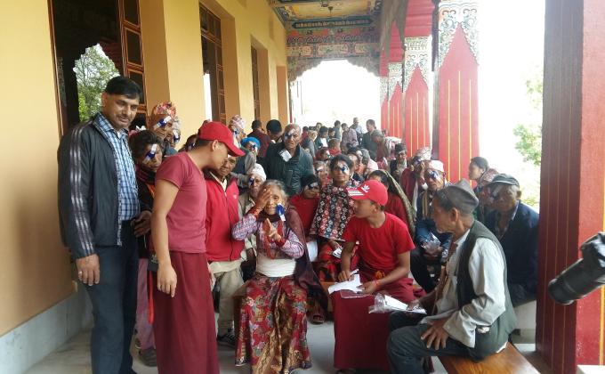Eye screening camp