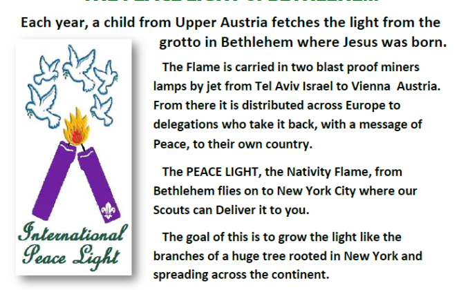 Peace Light from Bethlehem 
