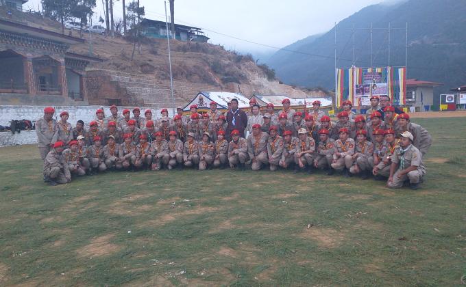 5th National Scouts day at Trongsa
