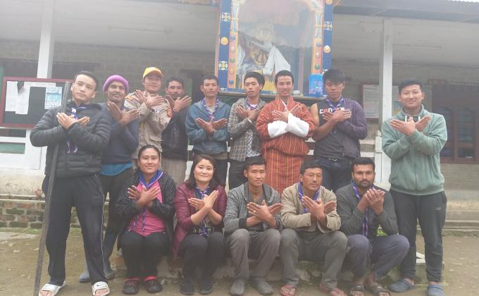 CBS jointly with scout leaders render service to the school
