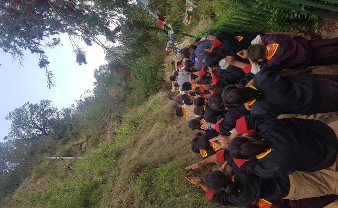 Spiritual Hike and investiture ceremony. 