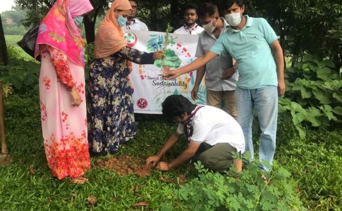 Tree Plantation at Kazi Rajiya Sulatana Girls High School (Project TSS)
