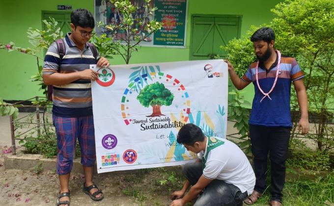 Tree Plantation & Plastic Cleaning at Kinder Care School (Project TSS)
