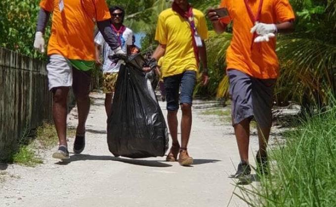Campsite cleaning by BULTC 2, 2018 participants 