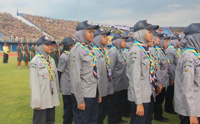The Scout Jamboree Celebration for The Coronation of King Rama X (Malaysian Contingent)