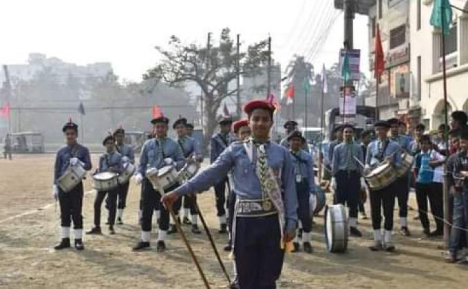 Participation In Annual Sports Ceremony Parrade-2020 As A Band Major(Senior)