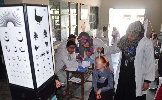 Eye care Camp and Eye care education for school children  