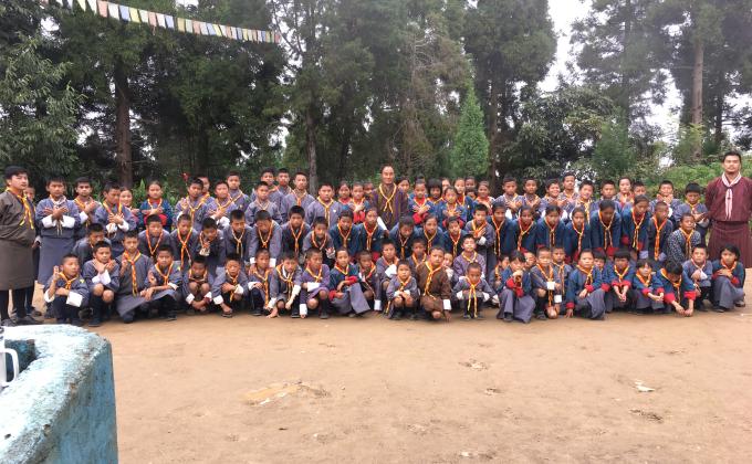 Scout investiture ceremony 