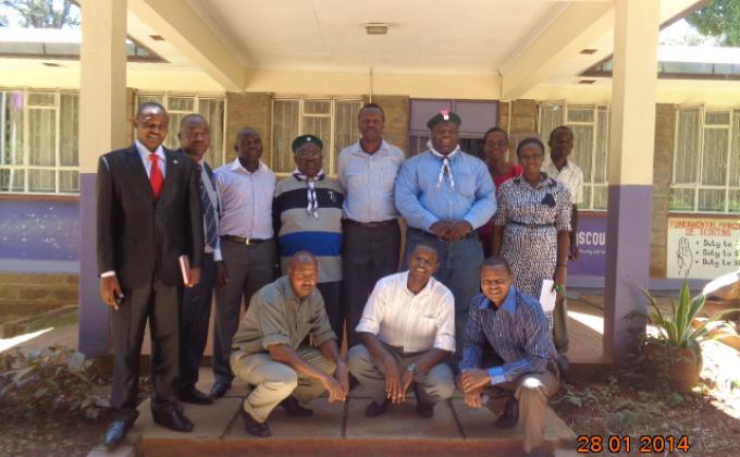 VISIT OF THE NIGERIA SCOUT LEADERSHIP TO ROWALLAN CAMP AND NYERI AS PART OF THE FOUNDER'S DAY CELEBRATION 2014