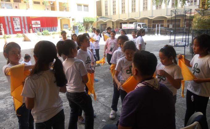 CMIC Valenzuela Rover Scouts serves as First-Aid Bandaging Instructors at SAS Manila
