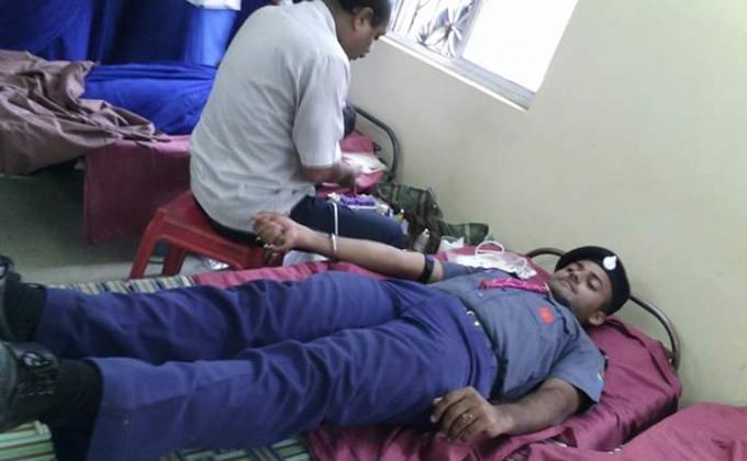 Organaise a blood donation camp 