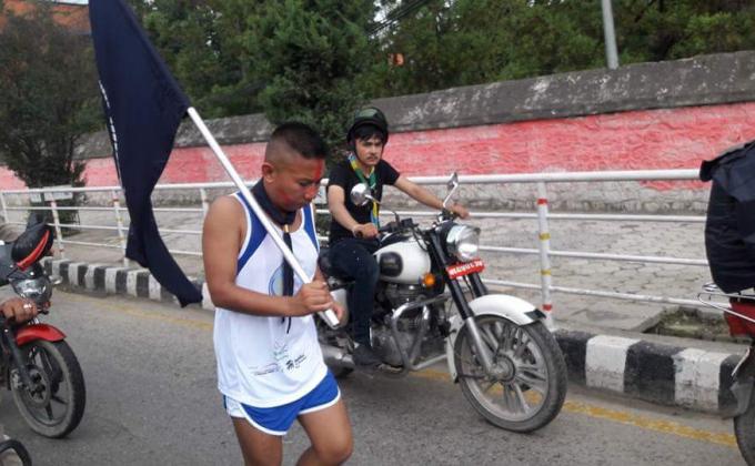 Solo Run For Peace (Scouter Prakash Raj Pandey)