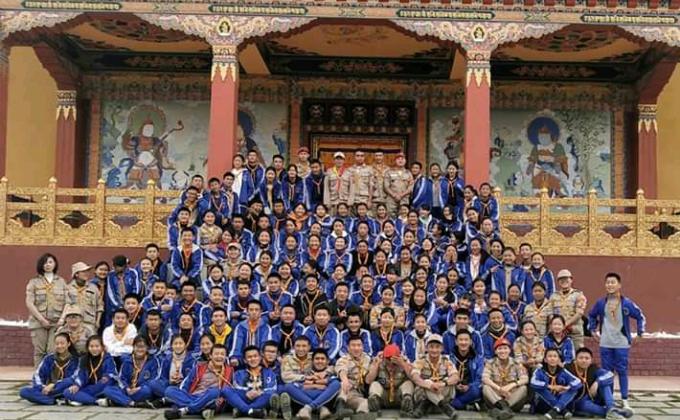 cleaning campign at lhakhang