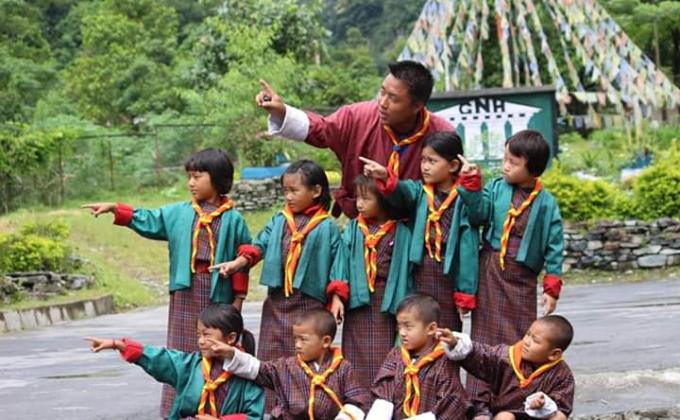 New Scouts investiture ceremony