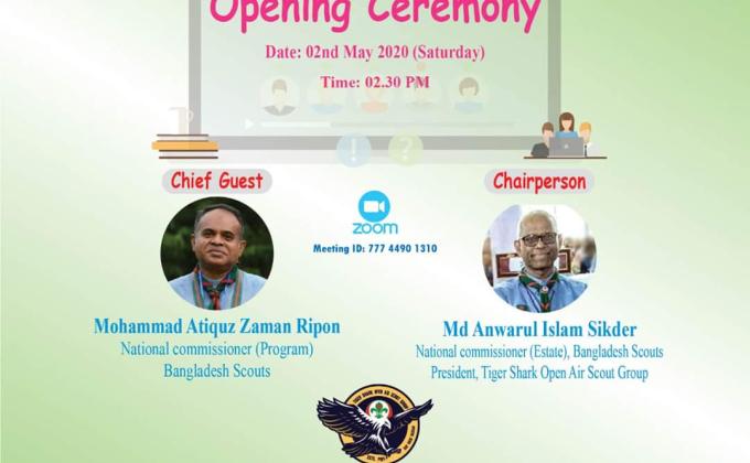 opening Ceremony of Training Program on Scouting and Career Development by Tiger Shark Open Air Scout Group