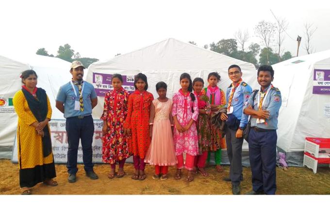 Smrity Roy Crystal Scout Cub Team in 9th National Cub Camporee 