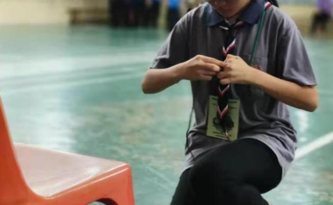 Camp petandingan kemahiran di wisma pengakap