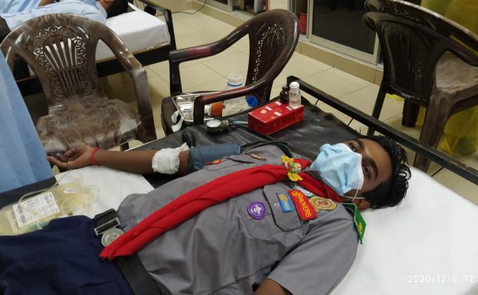 Blood Donation camp in Avissawella base Hospitle orgarnize by Mayadunna rover scouts Avissawella