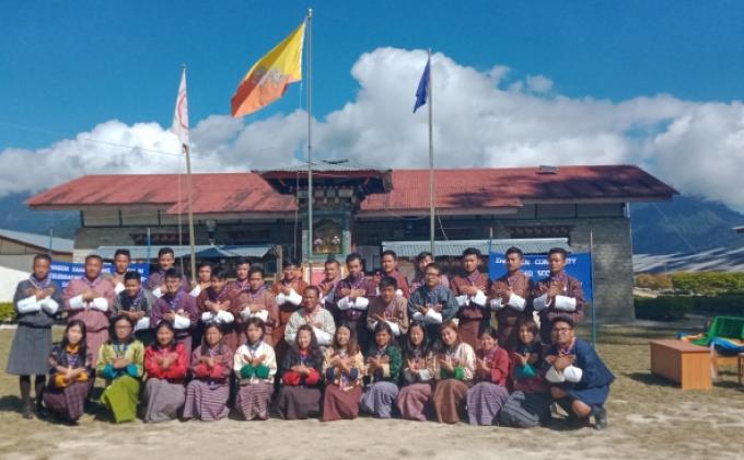 Community based scout investiture ceremony 