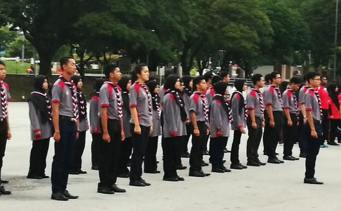 Teaching, Supervision and Photoshooting of Junior Scout Marching Practice for USM Co-curriculum Day