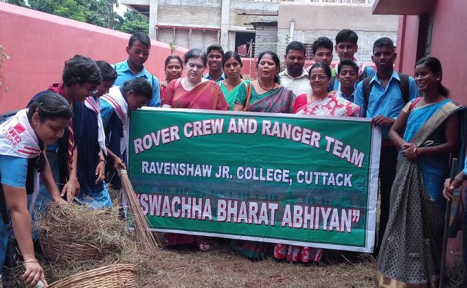 Cleanliness program in college campus of Ravenshaw University