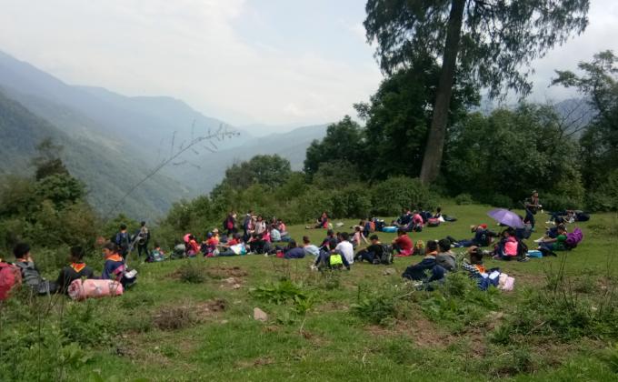 overnight hike for Nazhoen Scouts. 