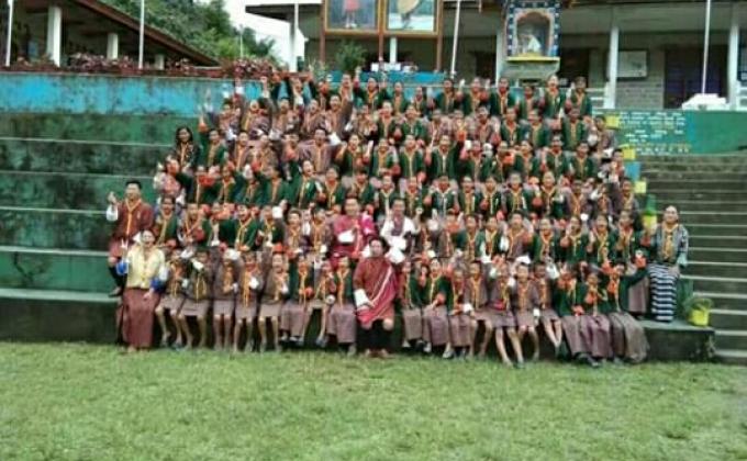 Investiture cermony for scouts