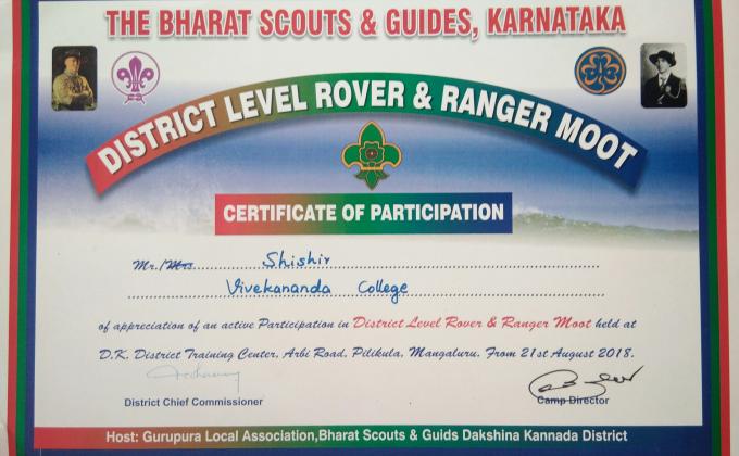 District Level Rovers and Rangers Moot 