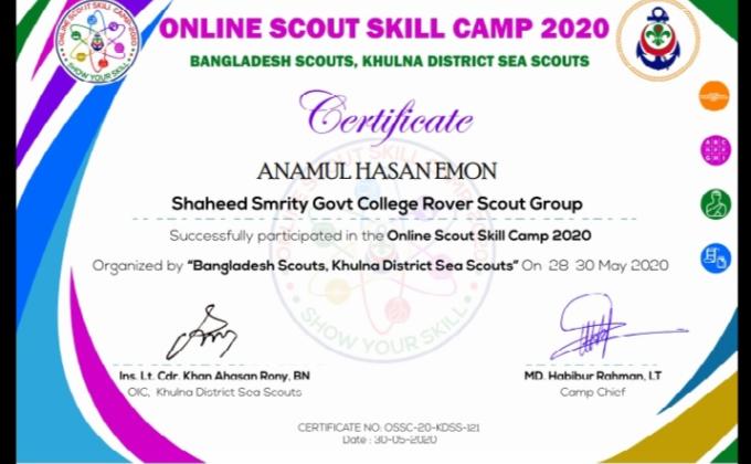 Online Scout Skill Camp-2020 