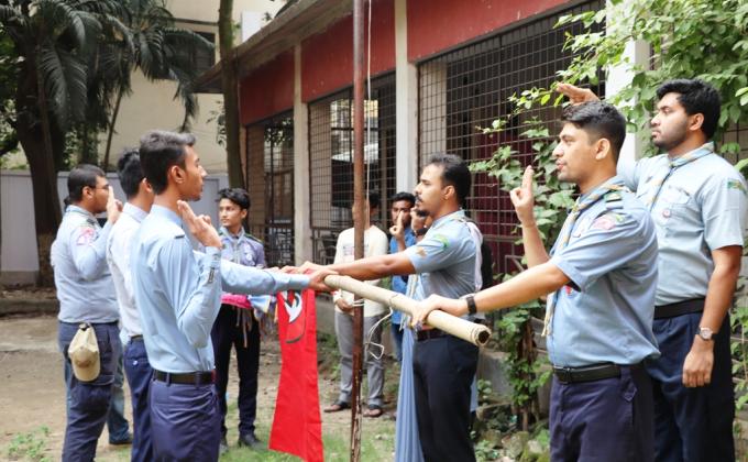 Oath Ceremony Of CRYSTAL OPEN SCOUTS
