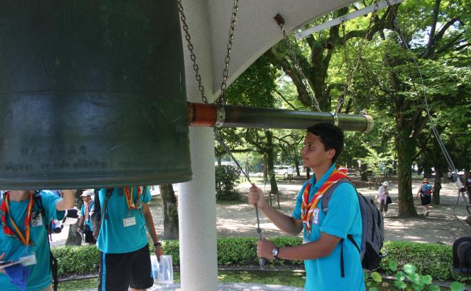 Enjoy the Peace day at the WSJ 2015 in Hiroshima (Peace Memorial Ceremony)