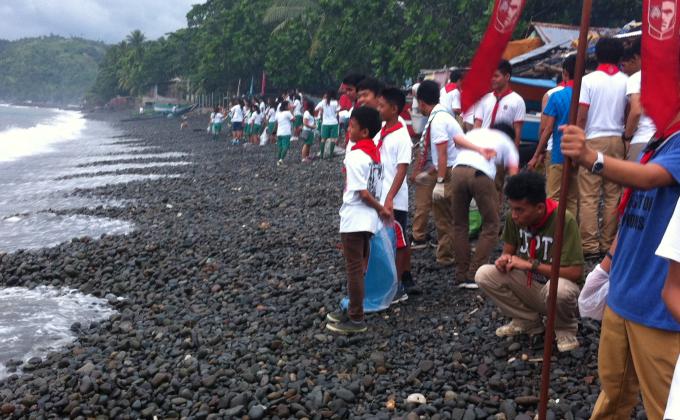 Coastal Cleanup During District Encampment