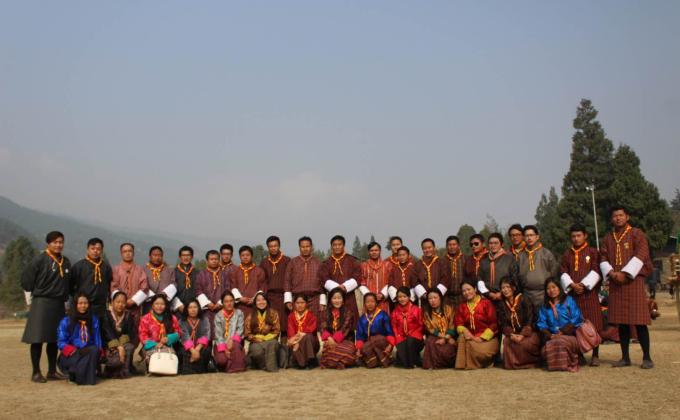 Facilitating Nachung scouts camp