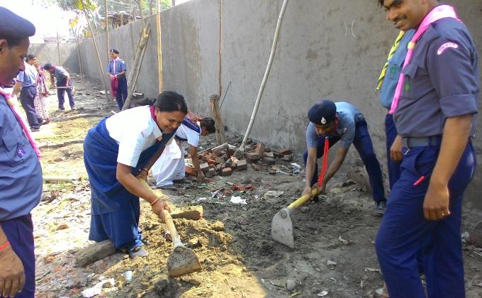 cleaning of garden 