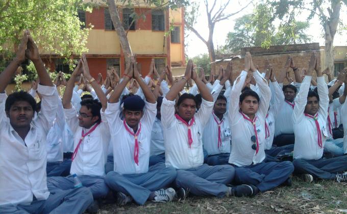 Yoga in scout and guide camp