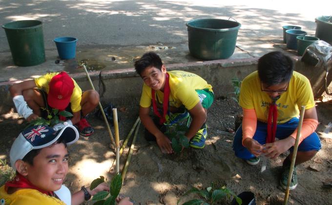 TREE PLANTING ACTIVITY - 6th NATIONAL SCOUT VENTURE CAMP
