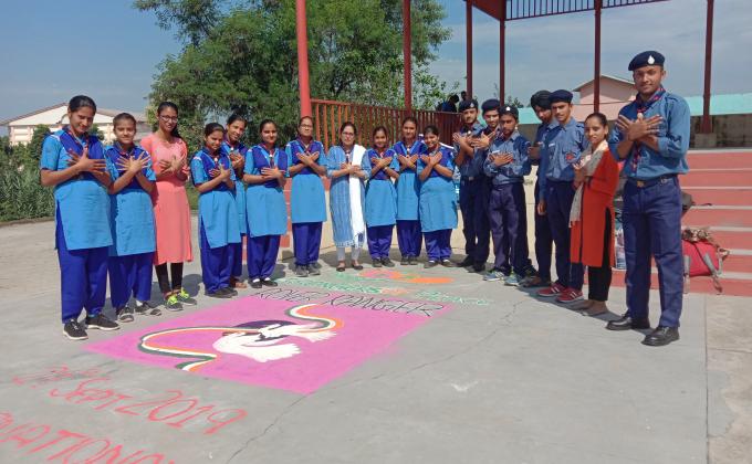 Celebrating International Day Of Peace In College Campus.
