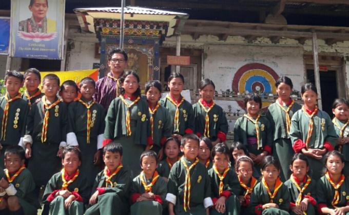 Nachung scout investiture ceremony