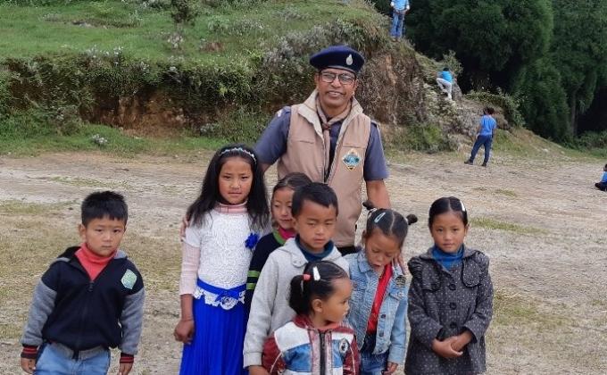 Helping the children