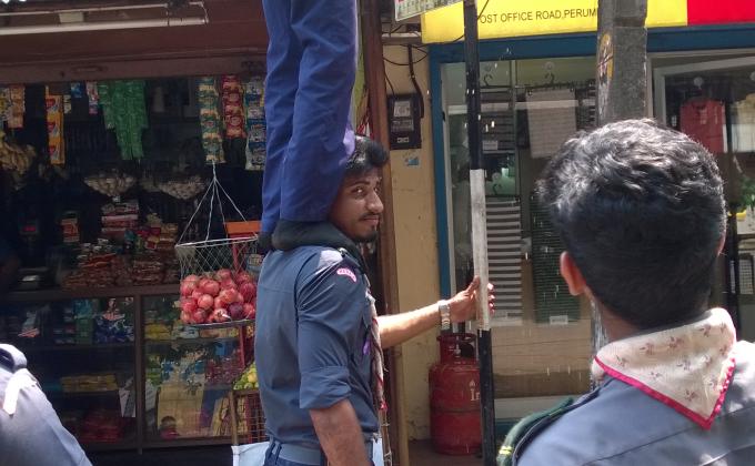 Ksbsg Town Cleaning Program; part of Gandhi Jayathi 