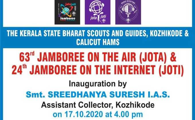 Radio Scouting - 63rd Jamboree-On-The-Air (JOTA) and 24th Jamboree-On-The-Internet (JOTI) Kerala State Bharat Scouts and Guides Kozhikode and Calicut HAMs