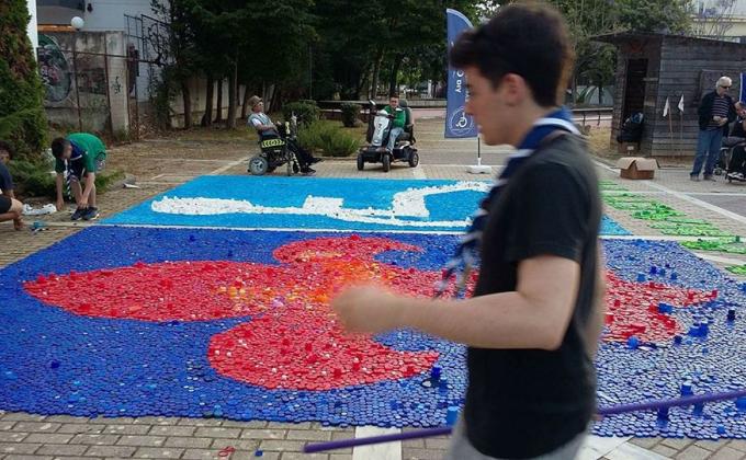 Offering wheelchairs to paraplegic persons