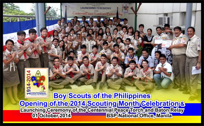 Philippine Scouting Month Celebration and Launching Ceremony of the Philippine Scouting Centennial Peace Torch and Baton Relay