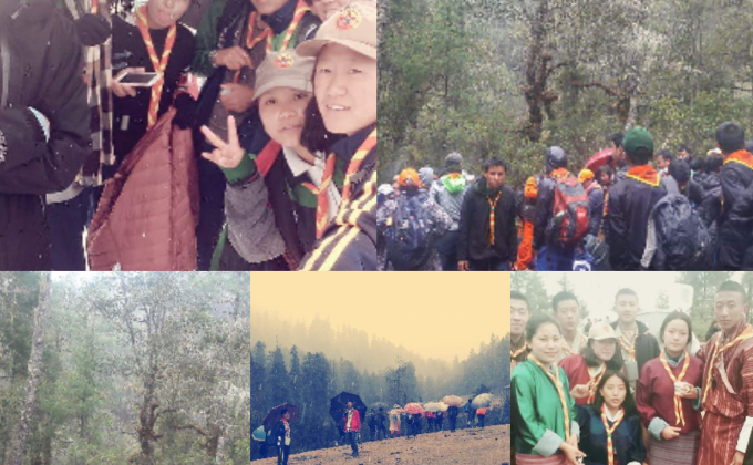 Scout hiking 