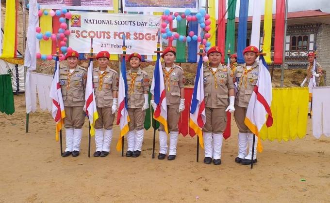 Scout day celebration at Trongsa