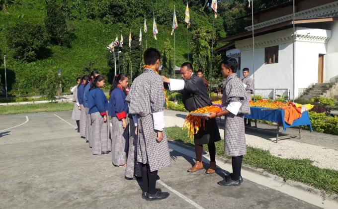 Investiture Ceremony for the scouts