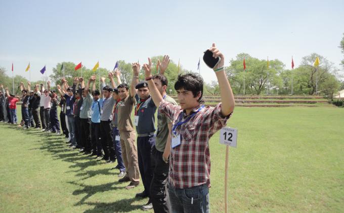 Kurram Scouts open Group Sadda Rover scout Waheed Khan  in Friendship Game in 2nd Special Integration Camp ( India , Pakistan ) 02-06 May 2012
