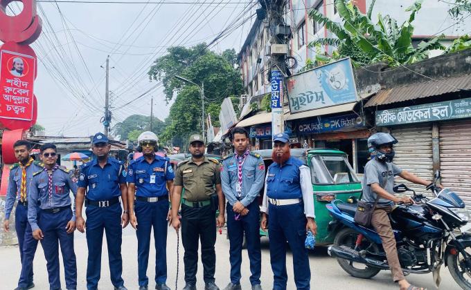 "Scouts on Duty, Traffic in Harmony!"