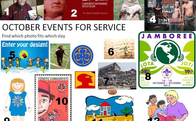  EVENTS TO SERVİCE ON OCTOBER 2015